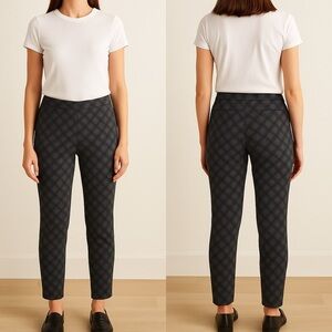 Calvin Klein Charcoal Checkered Trousers